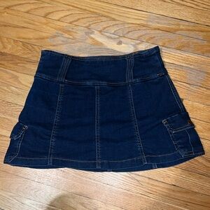 Garage Micro Denim Skort - Trixie Blue